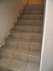 Pose carrelage sur escalier, autre vue